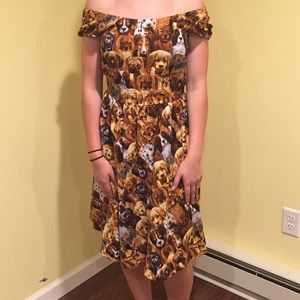 Dog Print Dress